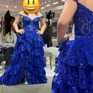 Royal  Blue Sherri Hill Dress